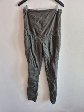 Olive Green Moto Style Materinty Pants By H&M Size 10